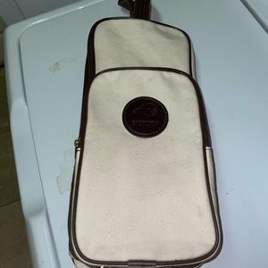 Buckhorn Canvas / Leather Golf Shoe Bag in excellent condition